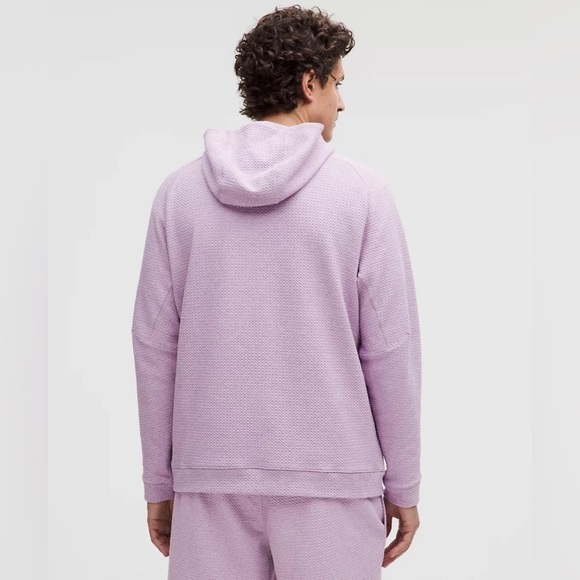 Lululemon Textured Double-Knit Cotton Hoodie color lavender - Picture 3 of 10